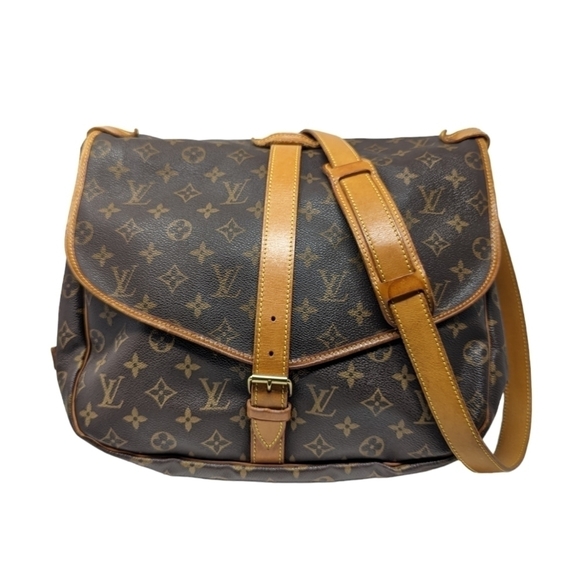 Louis Vuitton LV Monogram Saumur 35 Crossbody Messenger Travel Bag - Picture 1 of 16